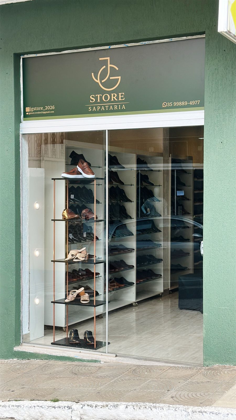 Fachada da loja JG Store em Itamonte, MG